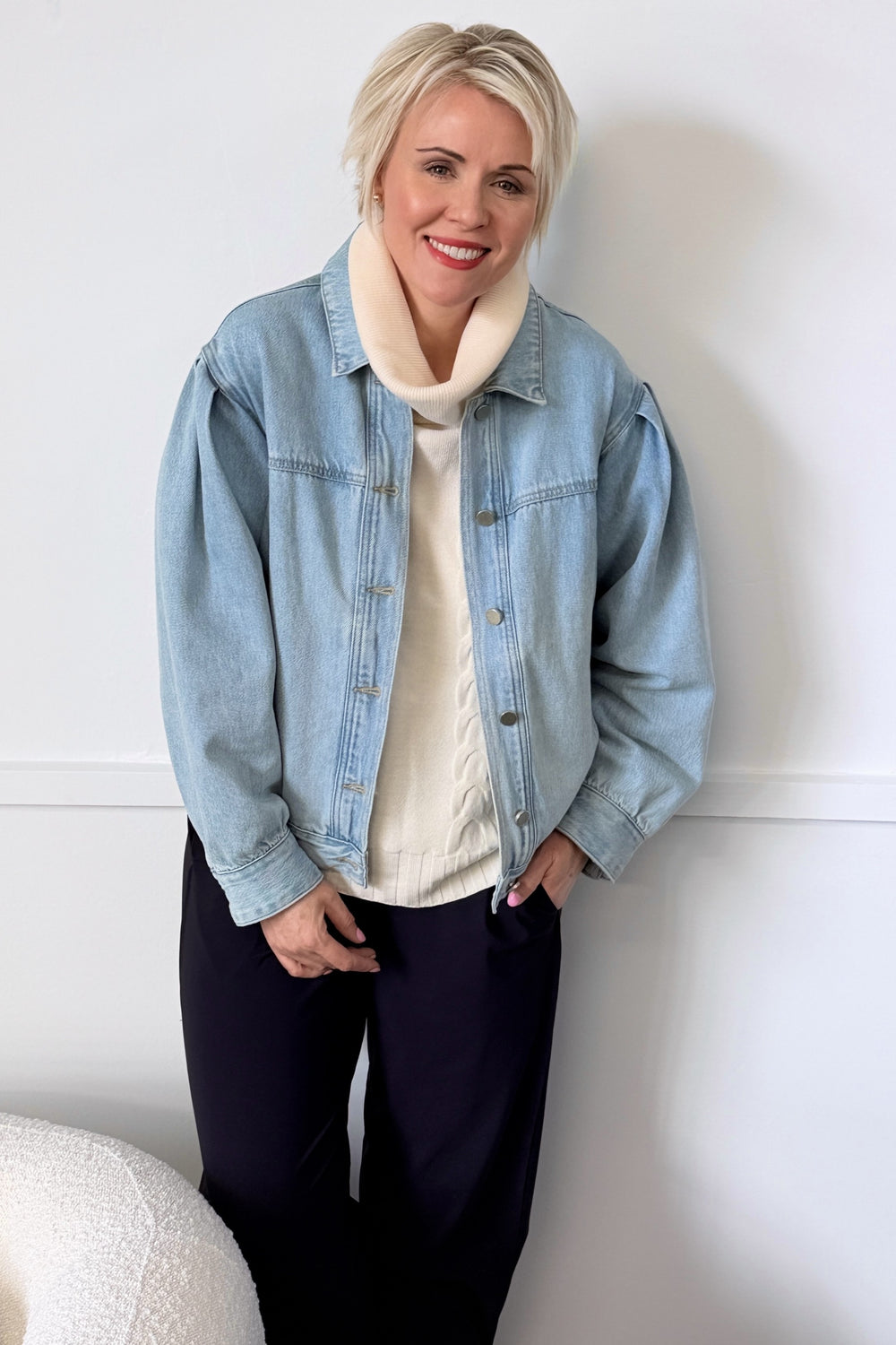 DRAMA THE LABEL Sinatra Denim Jacket - Iced Wash
