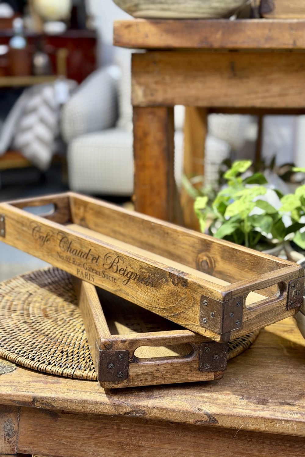 Harvest Timber Display Tray