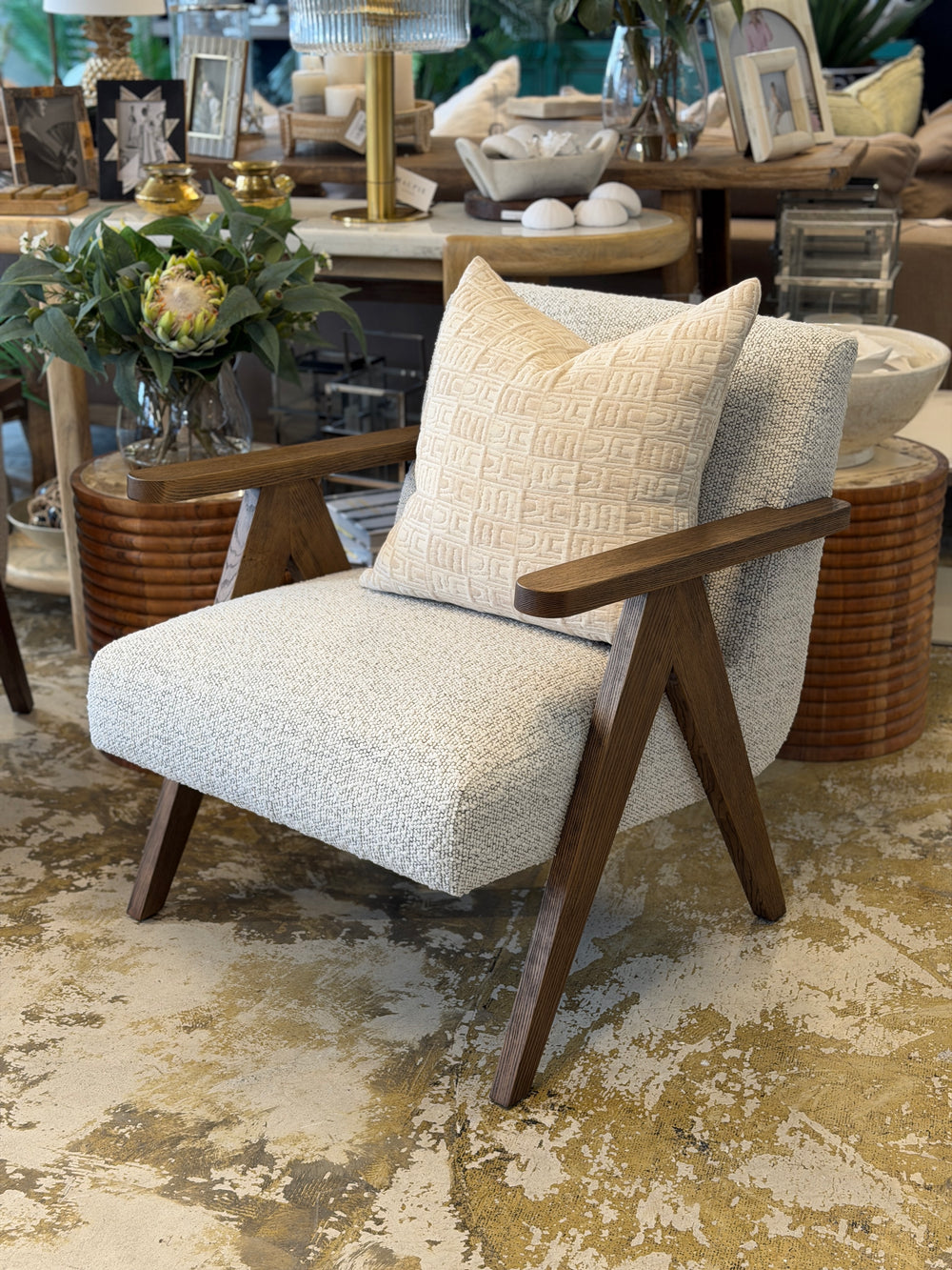 Draper Armchair - Cream