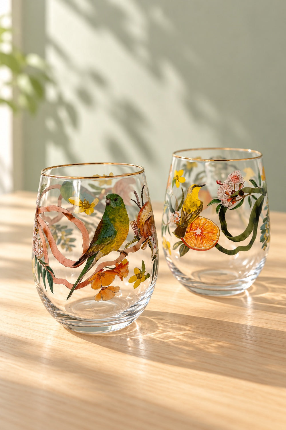 Golden Hour Glass Tumblers - Set of 2