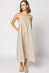 DRAMA THE LABEL Ginny Dress - Linen Check