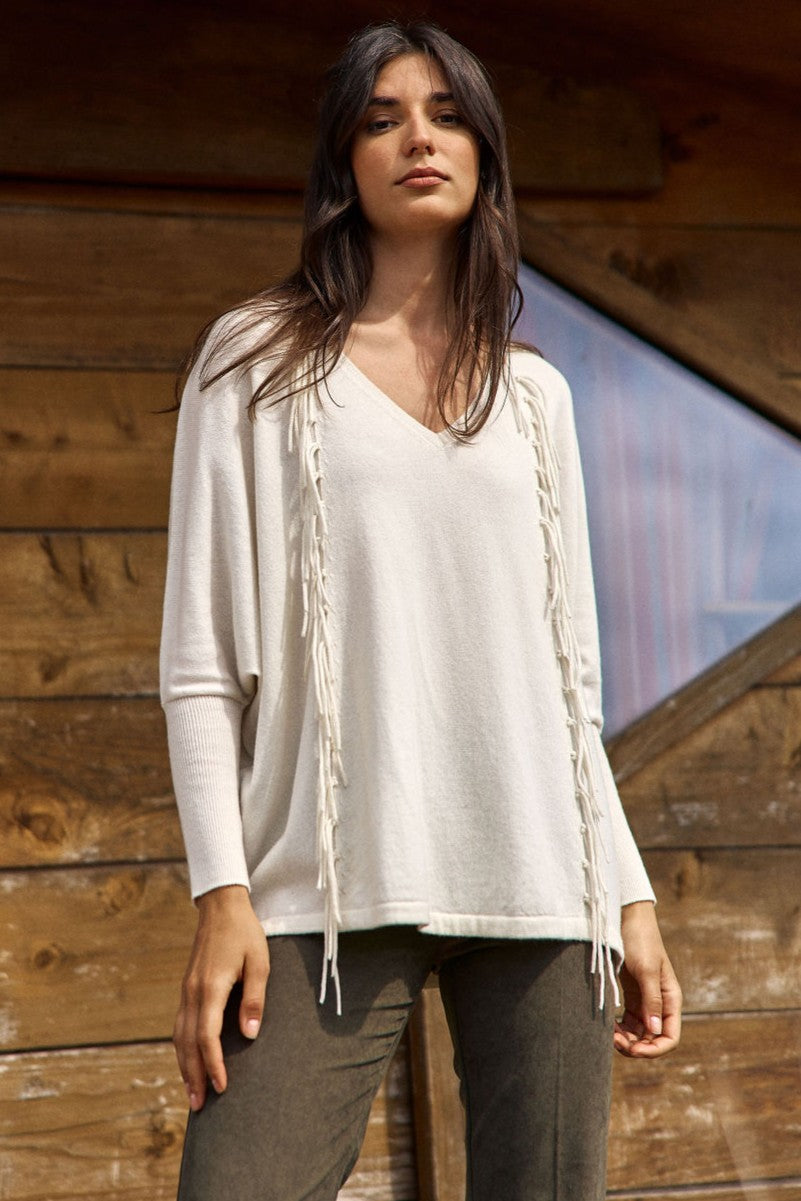 LAUREN VIDAL Naomi Sweater - Cream - Magpie Style
