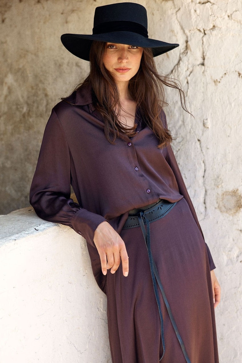 LAUREN VIDAL Comet Skirt - Raisin - Magpie Style