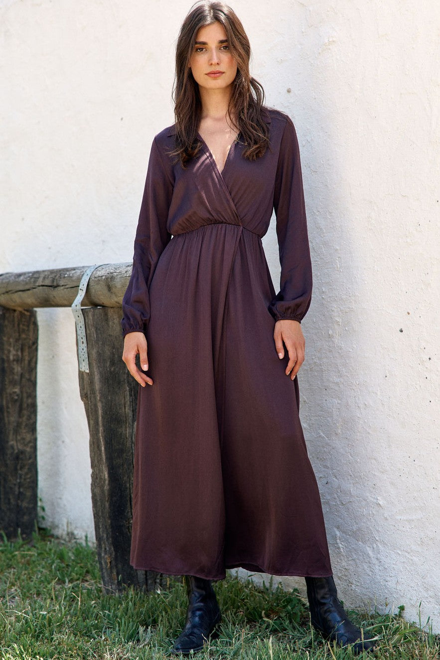 LAUREN VIDAL Mayfair Dress - Raisin - Magpie Style