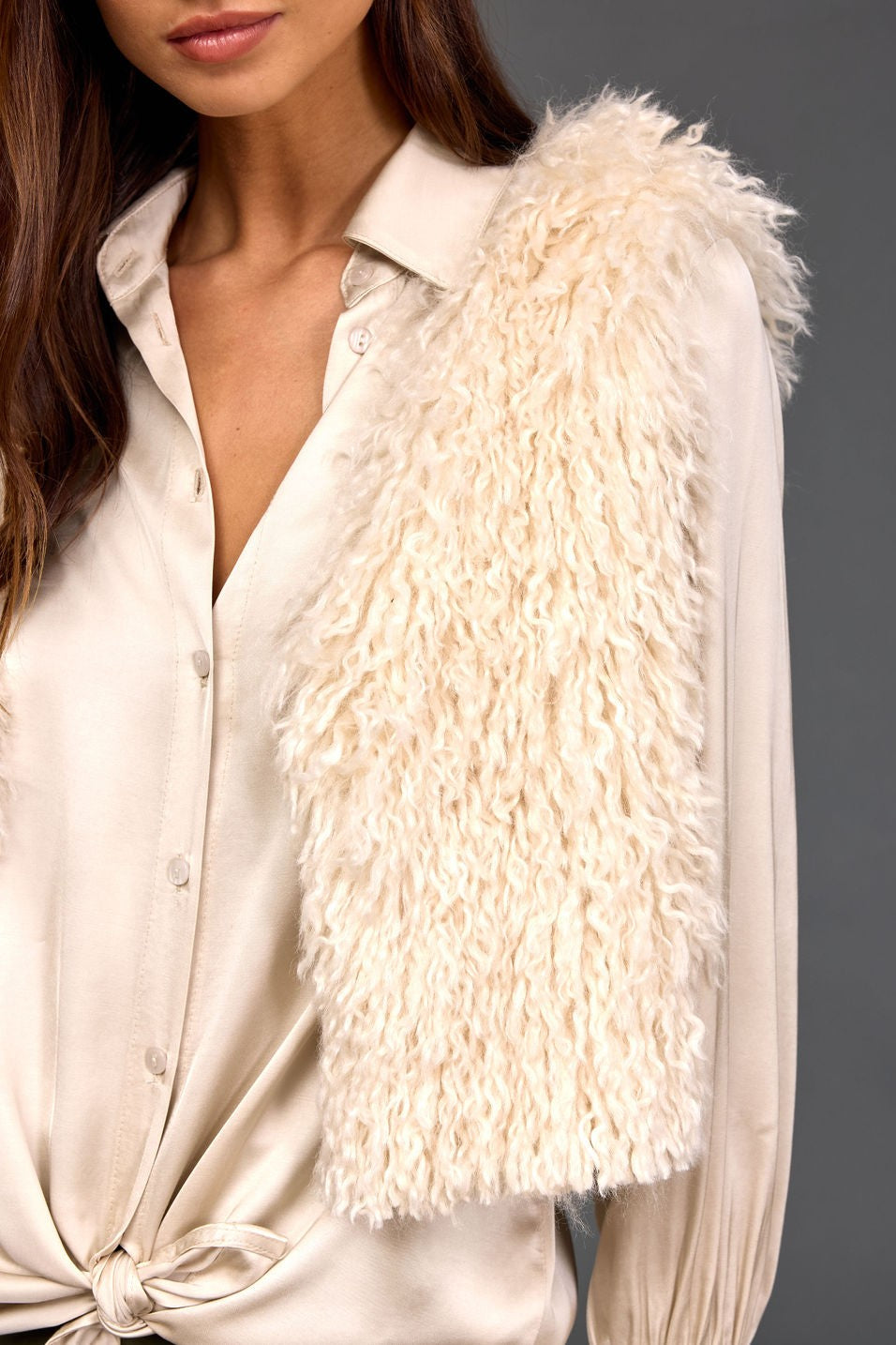 LAUREN VIDAL Moka Vest - Crème - Magpie Style