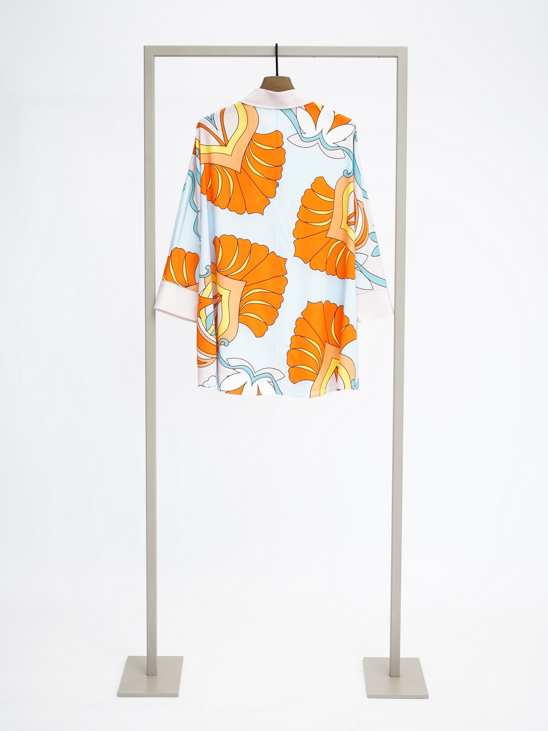 HERZENS Blouse - Orange Breeze Multi - back view