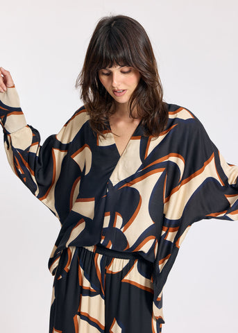 LAUREN VIDAL Enzo Graphic Loose Shirt