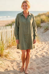 EADIE Fundamental Shift Dress - Pistachio