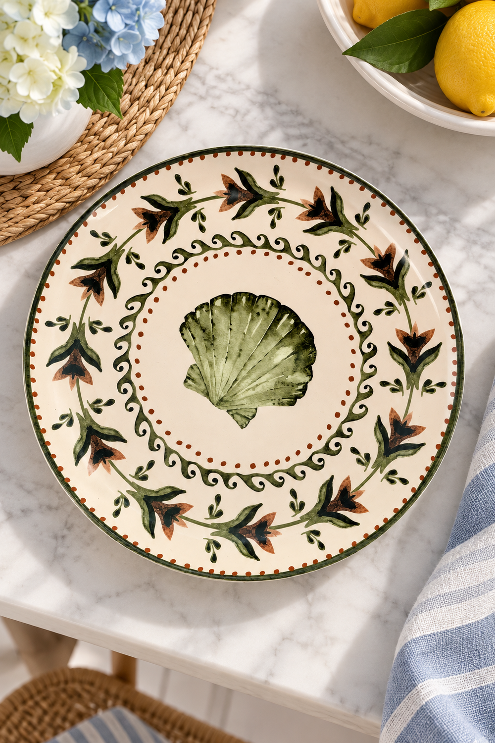 Coastal Shell Serving Plate
