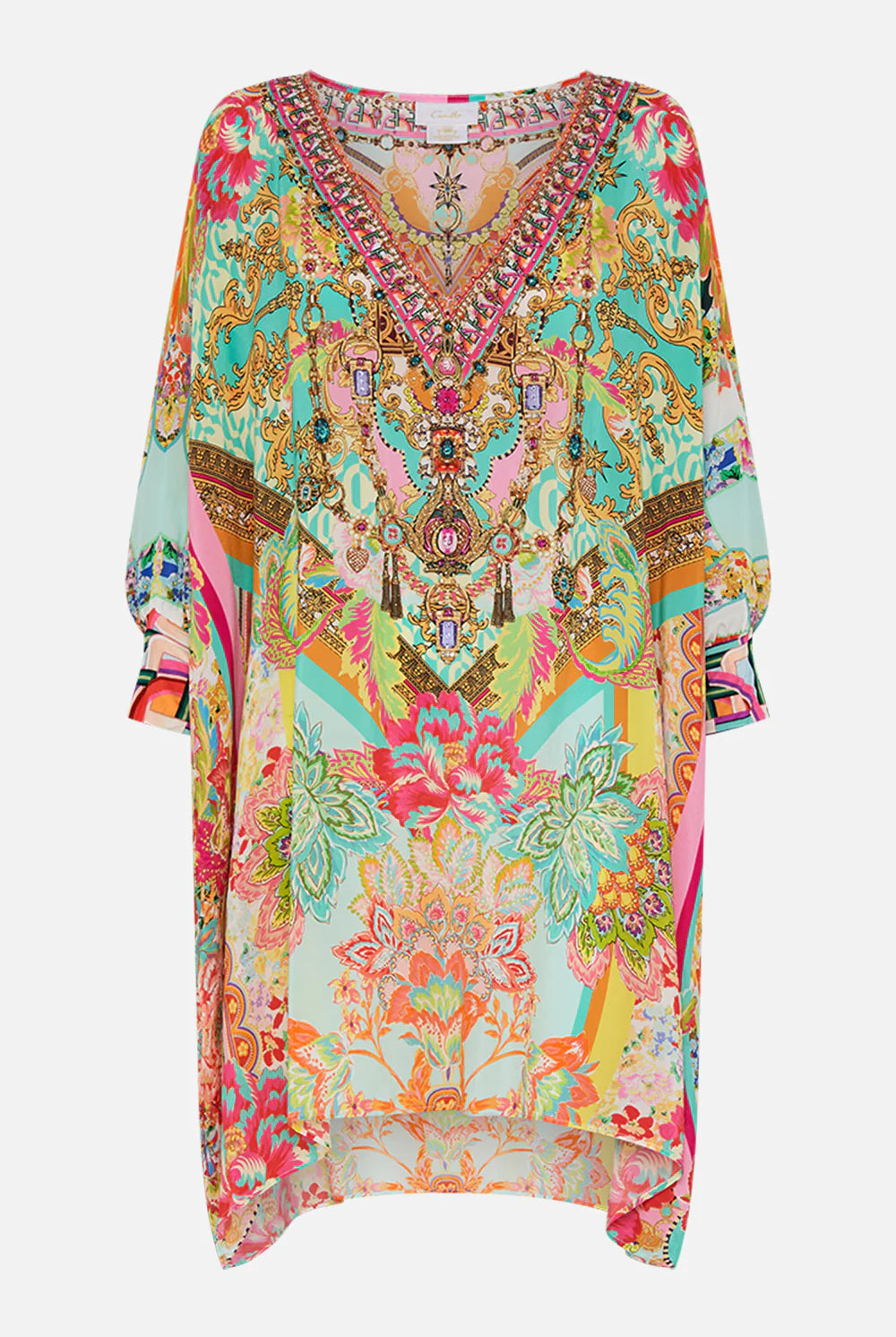 CAMILLA - Short Kaftan With Cuff An Italian Welcome - Magpie Style