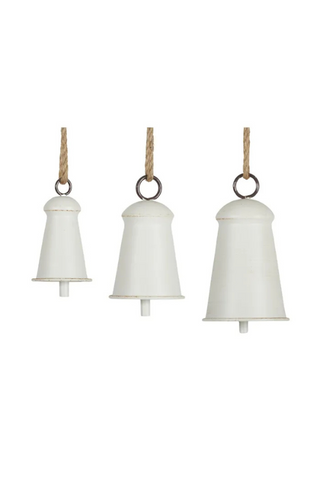 Metal White Bell - Medium