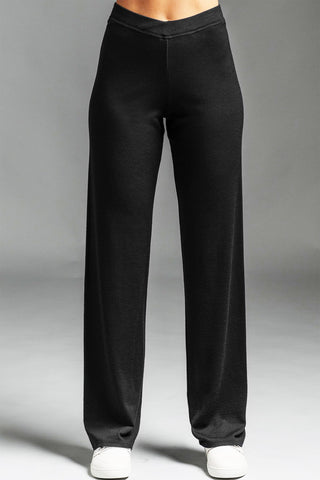 PAULA RYAN Straight Leg Lounge Pant - Black TALL, Modal Soft