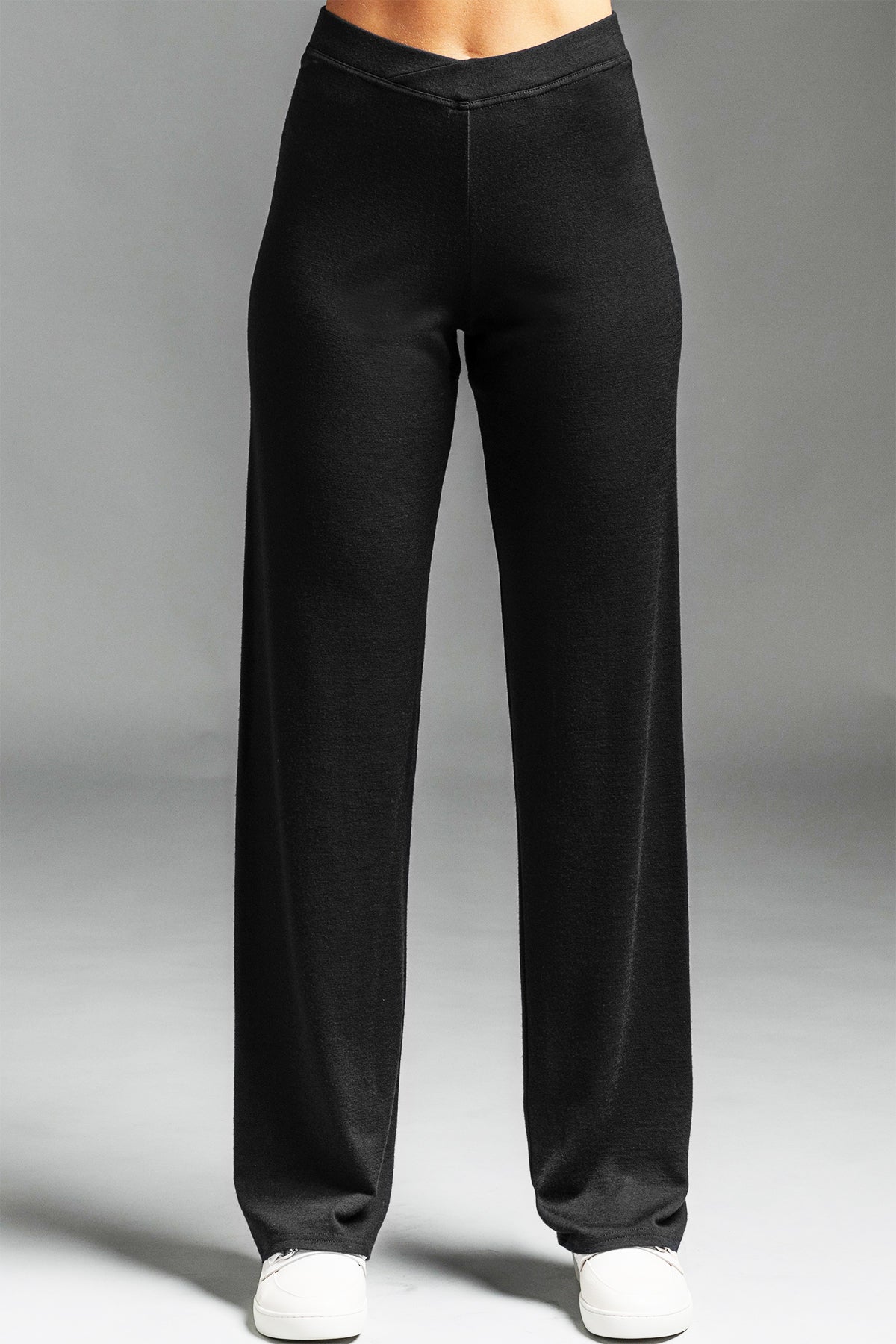 PAULA RYAN Straight Leg Lounge Pant - Black TALL, Modal Soft - Paula Ryan