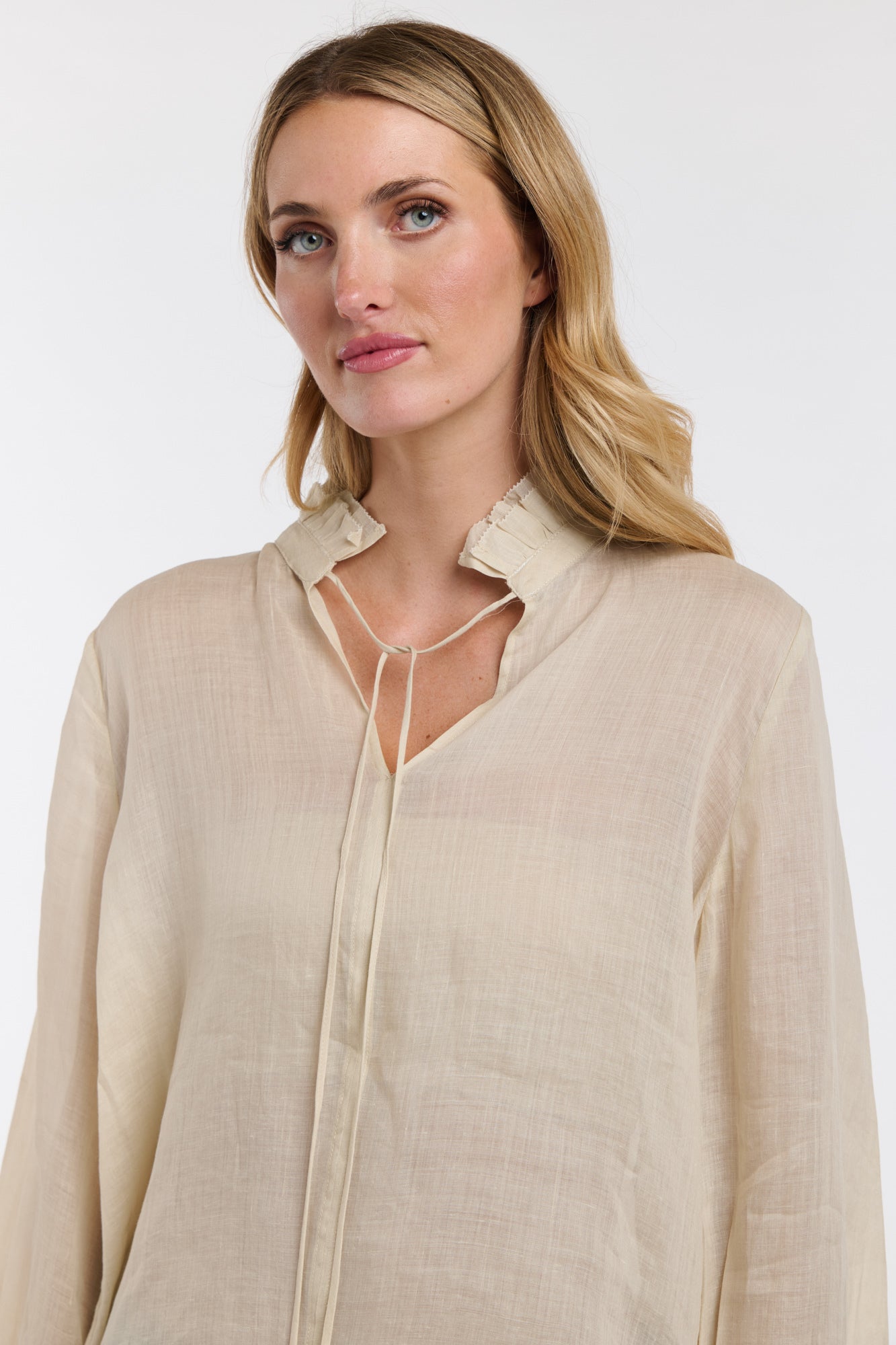 365 DAYS Amber Frill Neck Top in Natural