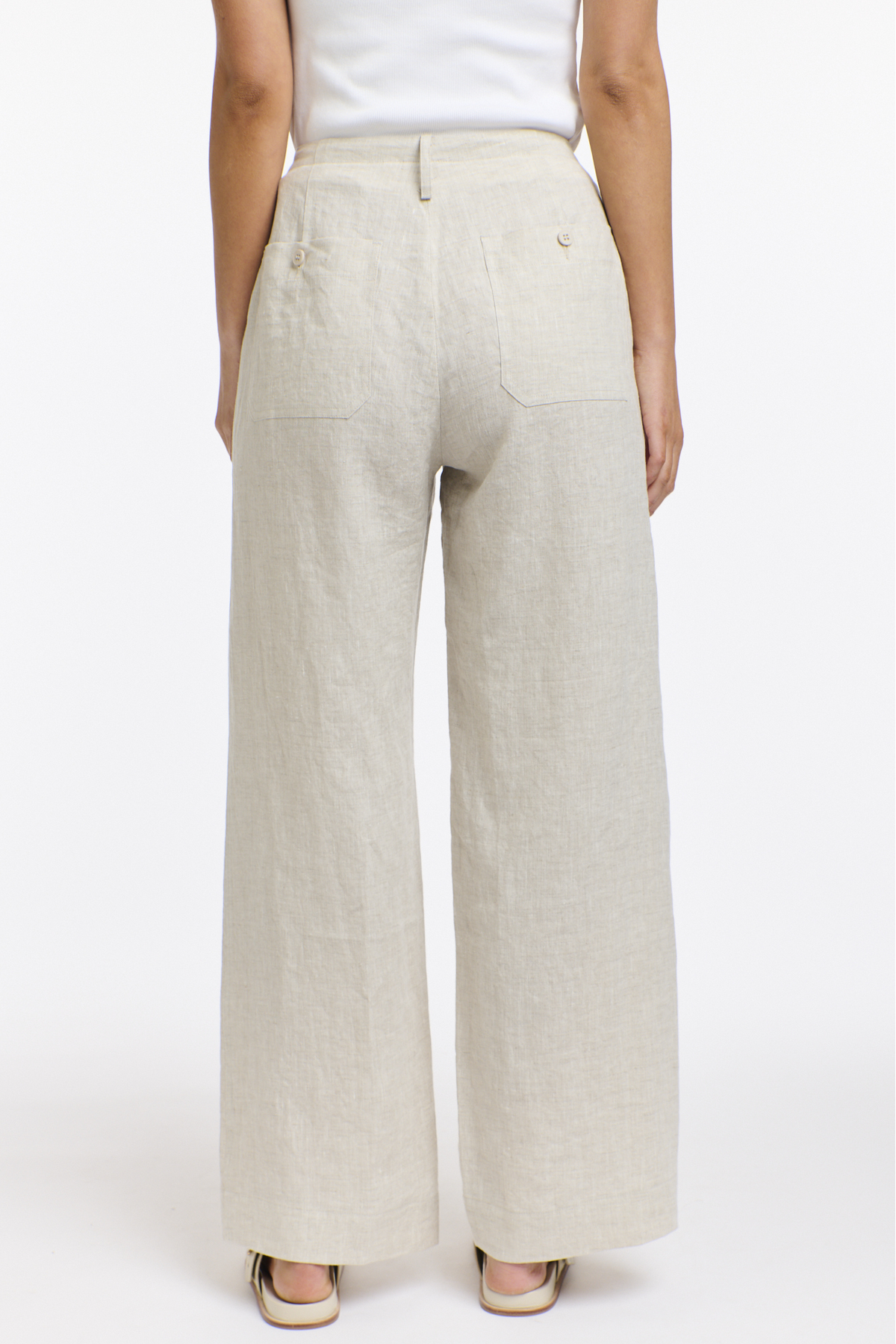 365 DAYS Perry Linen Drawcord Pant - Natural