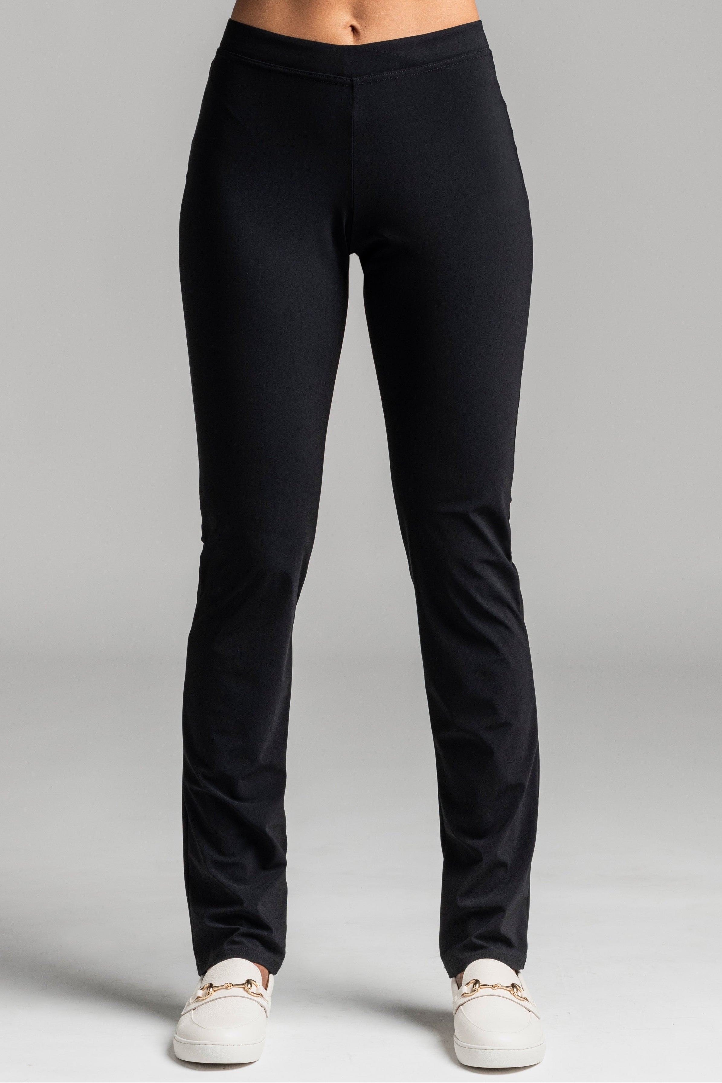 PAULA RYAN Narrow Leg Pant - Classic Microjersey Black - Paula Ryan
