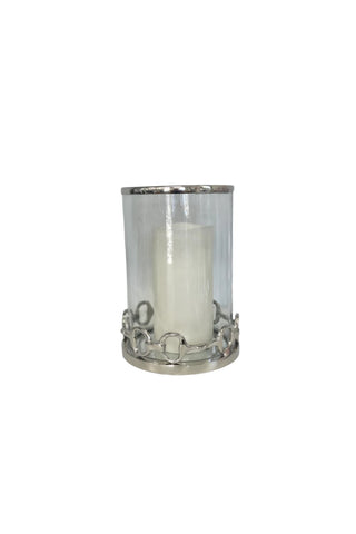 Horsebit Glass Candle Holders - Large