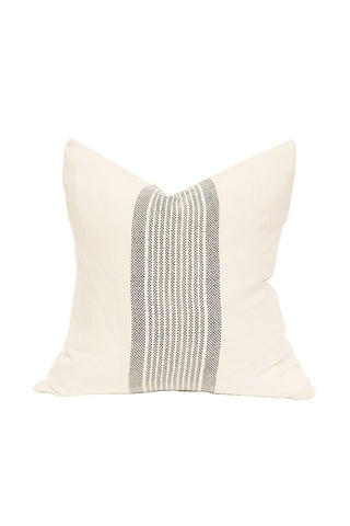 Spotted Stripe Cushion - Indigo