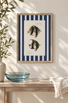Moorish Stripe Fish Study styled in a sunlit coastal interior