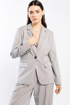 DRAMA THE LABEL Beatrice Blazer - Putty - Magpie Style