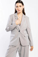 DRAMA THE LABEL Beatrice Blazer - Putty