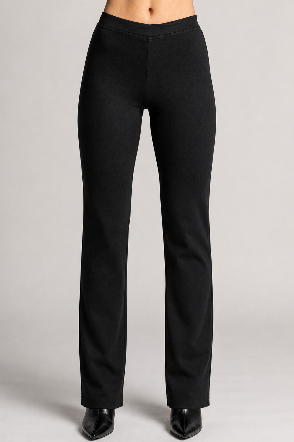 PAULA RYAN Narrow Leg Pant - Black Roma