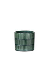 Emerald Ribbed Planter