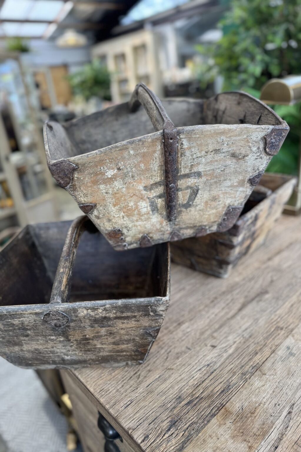 Antique Wooden Rice Measurer - Medium - Magpie Style