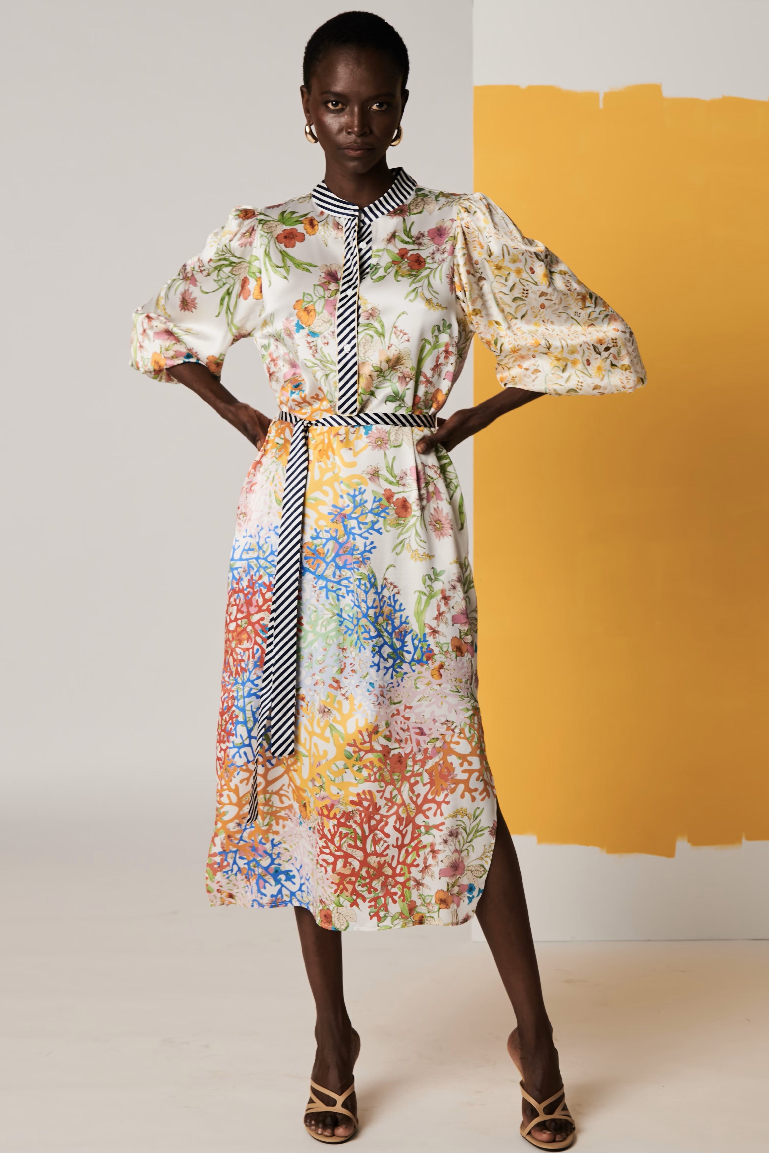 HERZEN'S ANGELEGENHEIT Dress - Curry Multi - Magpie Style