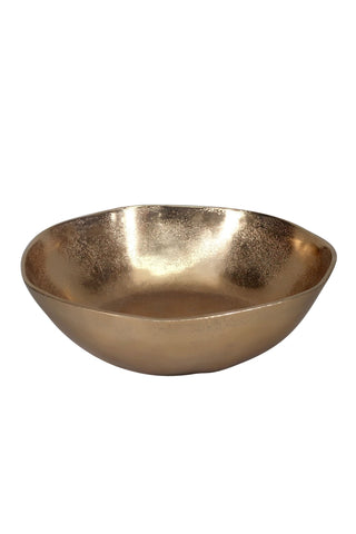 Metal Curve Bowl - Brass