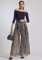 PAULA RYAN Off Shoulder 3/4 Sleeve Top - Navy - Micromodal - Paula Ryan