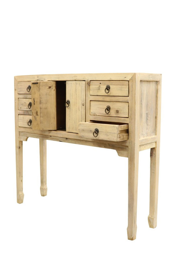 Oriental Console Petite, Natural Finish - Magpie Style