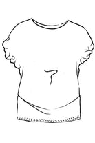 PAULA RYAN Rouched Sleeve Side Tuck Top - Black Microjersey - Paula Ryan