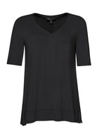 PAULA RYAN ESSENTIALS V Neck Half Sleeve Top - MicroModal - Paula Ryan