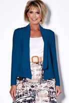 PAULA RYAN Soft Collar Micromodal Cardigan - Mariner - Paula Ryan