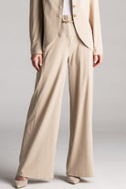 PAULA RYAN Wide Leg Pant - Warm Sand - Paula Ryan