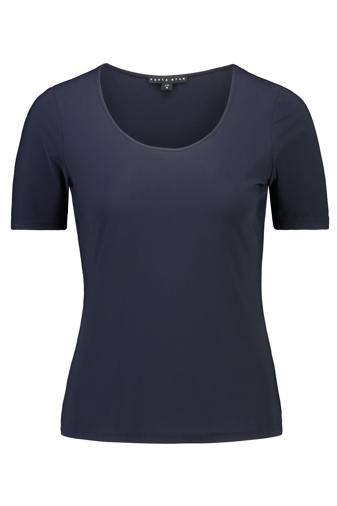 PAULA RYAN Scoop Neck Body Tee - Microjersey - Paula Ryan