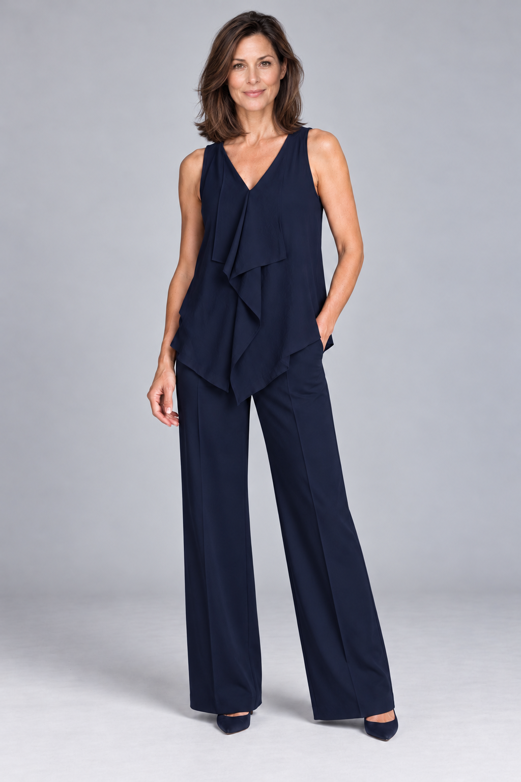 PAULA RYAN style 8500 Navy with style 9133 Navy — clean model
