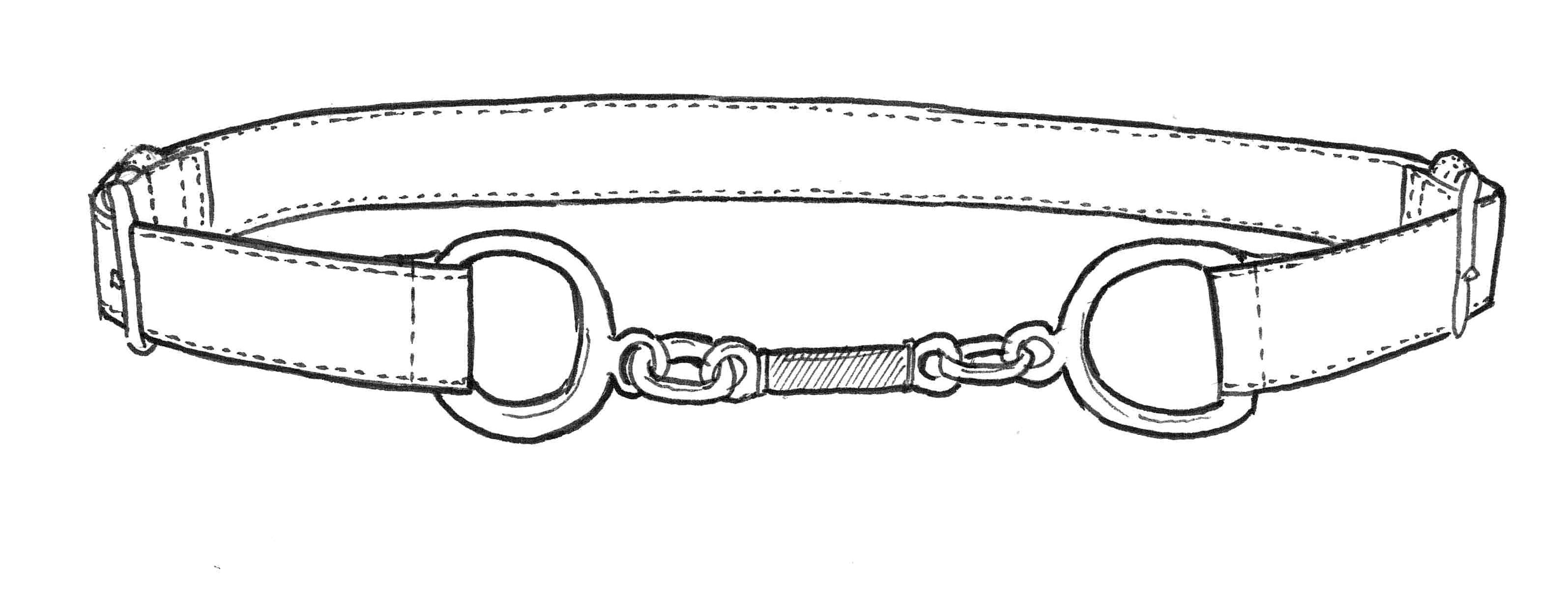 PAULA RYAN Metal Trimmed Leather Belt - Black/Nickel - Paula Ryan