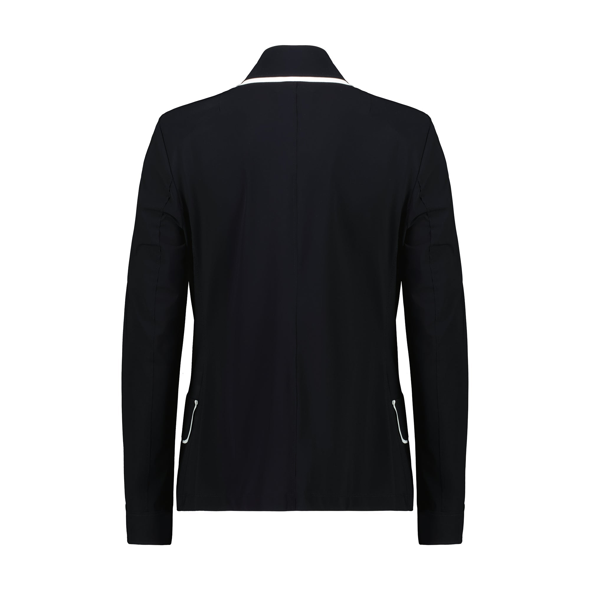 PAULA RYAN Contrast Trim Blazer - Black/White - Paula Ryan