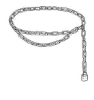 PAULA RYAN Chain Belt - Silver - Paula Ryan