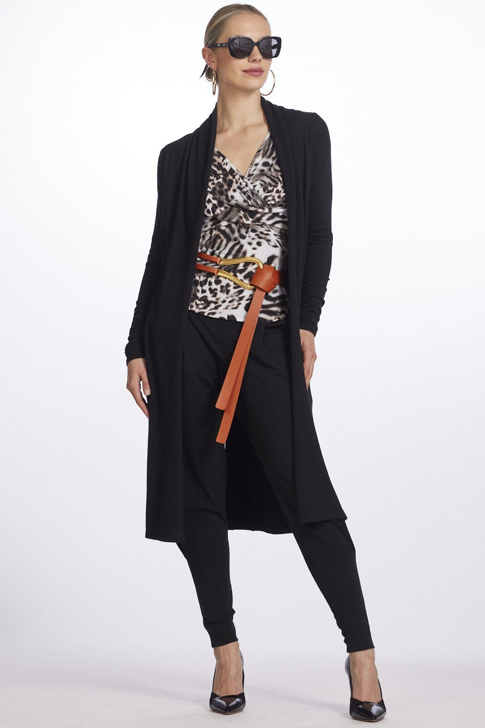 PAULA RYAN Long Shrug Black - Micromodal Black