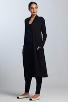 PAULA RYAN Long Shrug Merino - Black - Paula Ryan