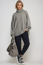 PAULA RYAN (Regular Length) Cuffed Cargo Pant - Navy - Paula Ryan