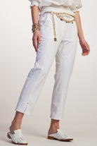 PAULA RYAN Panelled Crop Jean - White - Paula Ryan