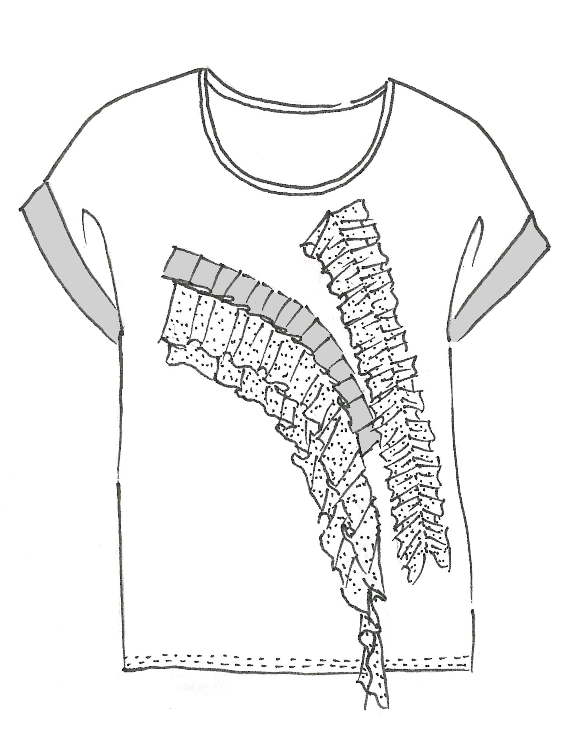 PAULA RYAN Ruffle Front Top - White - Paula Ryan