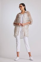 PAULA RYAN Panelled Crop Jean - White - Paula Ryan