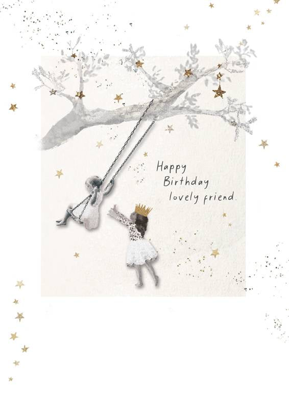 Happy Birthday Lovely Friend - Magpie Style