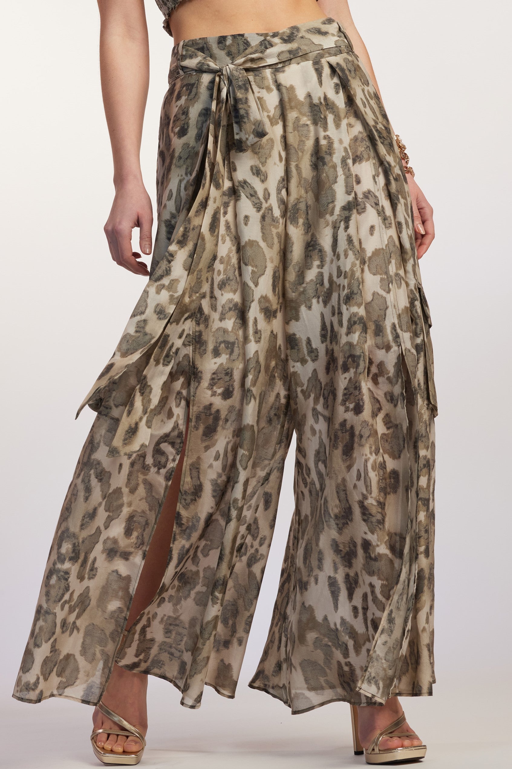 PAULA RYAN RELAXED Safari Cheetah Print Culotte - Cheetah - Paula Ryan