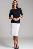 PAULA RYAN ESSENTIALS Slim Fit Half Sleeve Crew Neck - MicroModal - Paula Ryan